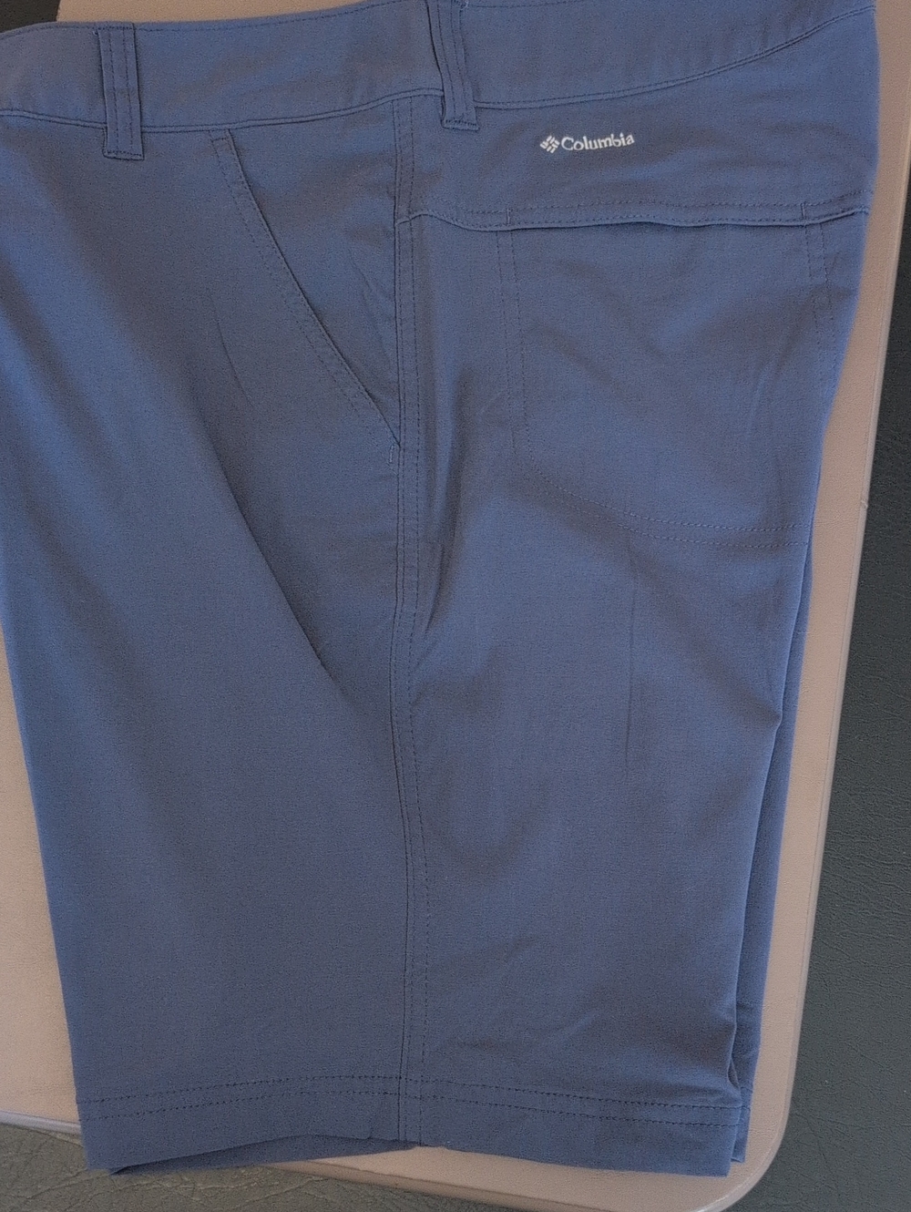 Columbia Women's Dark Blue Bermuda Shorts with Dual Button Waist - Picture 11 of 12